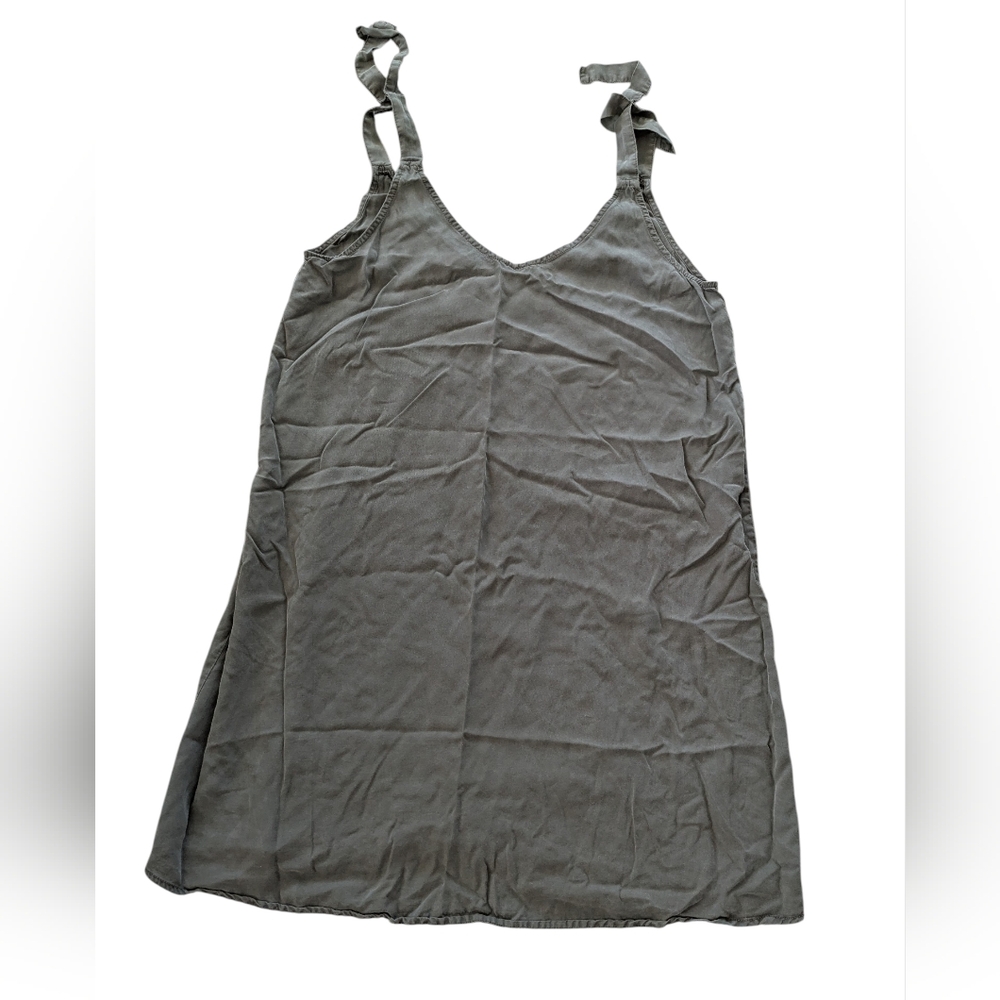 Velvet Heart Olive Green Tencel Sleeveless Dress